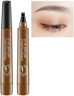 AFARAXIA Waterproof 4 Point Eyebrow Pencil brown- Microblading Fork Tip Tint Pen