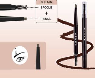 Sheny 2 in 1 eyebrow pencil, double-sided use for eyebrows, brow pencil and brush