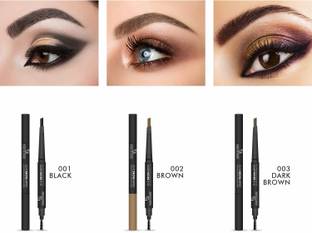 Half N Half Eye Brow Artist Long Lasting Automatic Eyebrow Pencil & Brush