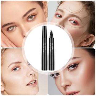 GULGLOW99 New 4D Waterproof Liquid Eyebrow Filler Pen, Black Color For Women