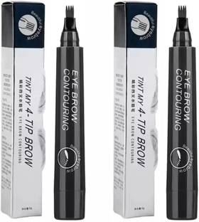 eyuxee eyebrow pencil with eyebrow brush pack Of 2