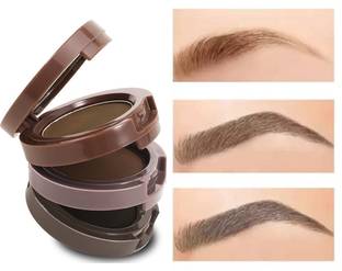 luzimaisa Waterproof 3 In 1 Black and Brown Eyebrow Powder Palette set of 1