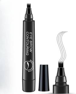 Depoff 4-Tip Black Eyebrow Pen Waterproof Eyebrow Contouring Pencil