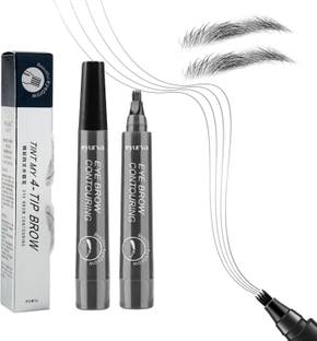 eyurva microblading gray eyebrow contouring pen | natural, waterproof, long lasting