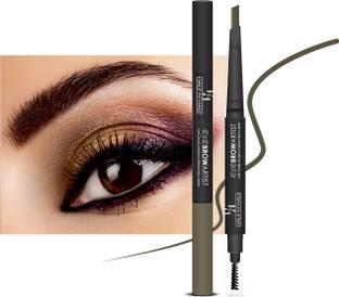 Half N Half Eye Brow Artist Long Lasting Automatic Eyebrow Pencil & Brush