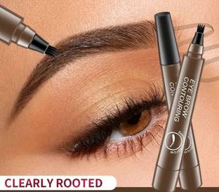 GULGLOW99 4 Point Eyebrow Pencil Brown, Waterproof Microblading Pen