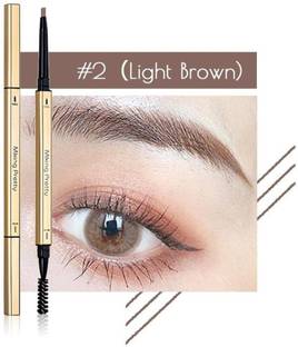 Digital Shoppy Double Head Eyebrow Pencil Long Lasting Waterproof Tint Mascara (L /Brown(#02))