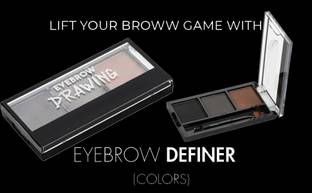 YAWI best 3 in 1 Eyebrow plate Light Brown 8 g