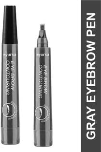 eyurva waterproof eyebrow pen gray natural | gray eyebrow contouring pen