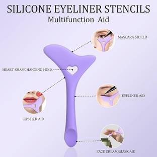KENZY 4 in 1 Eyeliner Stencils Wing Tips Silicone Eyeliner Eyebrow Stencil