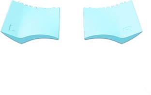 Gleva Reusable Silicon Lower Eyelash Stamp Tool (Blue) Eyebrow Stencil
