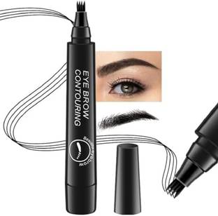 Emijun 4 Micro-Fork Eyebrow Pen | Eyebrows Liquid Makeup Eyebrow Stencil
