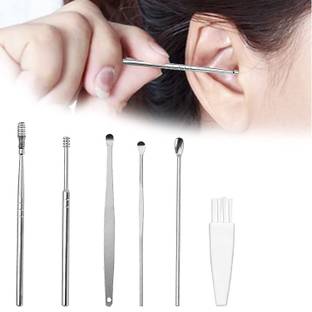 PKK TRADERS Ear Cleaning Tools kit Ear Wax Cleaner Earwax Remover Stick Set Spring Curette Eyebrow Thread