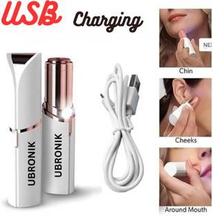 UBRONIK Lipstick Style Painless Shaver – Electric Flawless Facial Hair Remover, Women