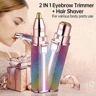 CHANDRUTRADERS 2 In 1 Flawless Eyebrow Remover and Pain less Hair Remover Hair Curler Eyebrow Thread