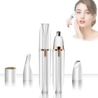 PKK TRADERS Hair Removal for Women, 4 in 1 Hair Remover Includes Facial Shaver, Hair Curler