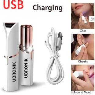 UBRONIK Lipstick Shape Painless Shaver – Flawless Electric Facial Hair Remover, Women