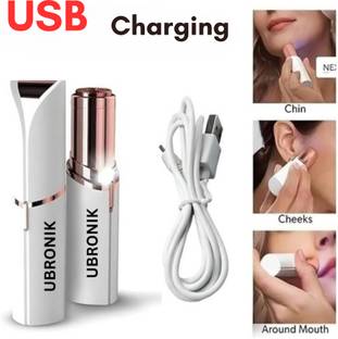 UBRONIK Painless Lipstick Shape Electric Shaver – Flawless Facial Hair Remover, Women