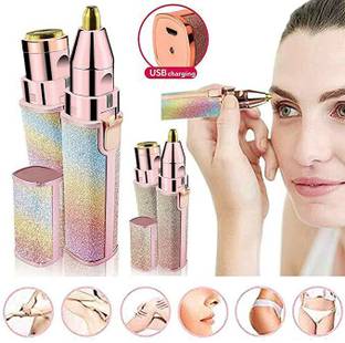 SAFARTRADERS 2 In 1 rainbow Flawless Eyebrow Remover and Pain less Hair epilator, Men & Women