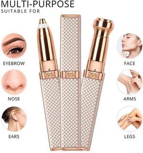 SAFARTRADERS Eyebrow Trimmer & Facial Hair Removal for Women, 2 in 1 Eyebrow Razor Eyebrow Thread