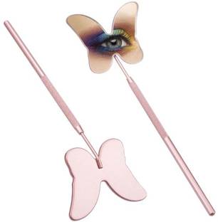 luscious glances Butterfly Eyelash Mirror for Lash Extensions Long-Handle Stainless Steel Tool