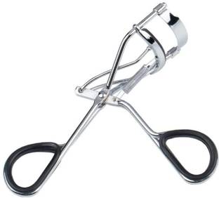 FOLELLO Premium Eyelash Curler with Loaded Spring – Silver Lash Curler for Women