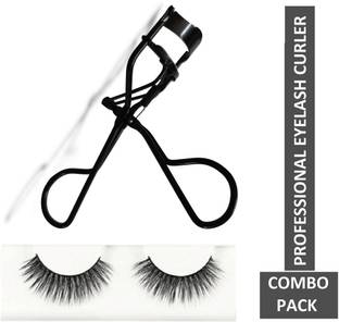 Abhilasha Eyelash Curler Stainless And Professional With Premium Eyelashes COMBO PACK
