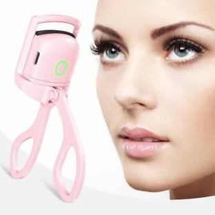 MOSHTU Long-Lasting Heated Eyelash Curler for Natural Lashes Handheld Eyelash Curlers