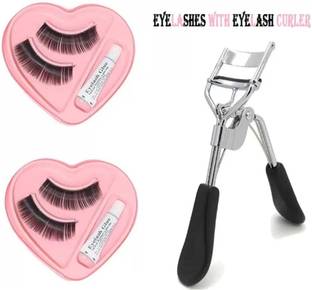 rahnay Eyelash curler with Eye Lashes ( 2 pair of eyelashes )