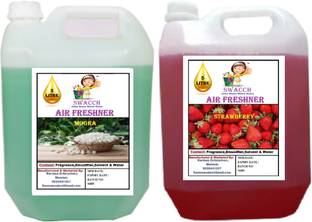 swacch Air Freshner (5 Litre) (Pack of 2) Mogra & Strawberry , Room Freshner Fabric Deodorizer