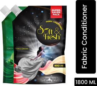Soft & Fresh Vanilla Dreams & Green Jade Fabric Conditioner increase shine,softness,Freshness