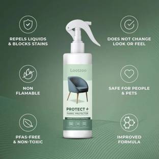 LootZoo Fabric & Carpet Protector Spray Invisible Water and Stain Repellent Formula