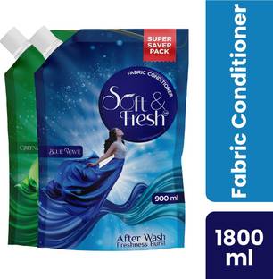 Soft & Fresh Blue Wave & Green Jade Fabric Conditioner increase shine, softness and Freshness