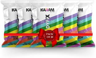 KADAM DyFix Fabric Care Solution (20 Sachets), Dye Fixative Agent, Fabric Colour Fixer