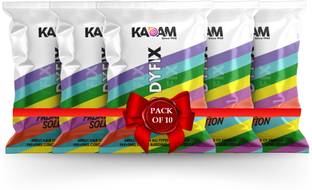 KADAM DyFix Fabric Care Solution (10 Sachets), Dye Fixative Agent, Fabric Colour Fixer