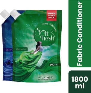 Soft & Fresh Green Jade & Blue Wave Fabric Conditioner increase shine, softness and Freshness