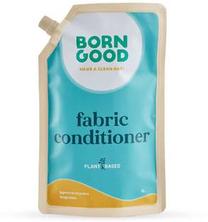 Born Good Plant Based Fabric Conditioner (Softener) 1000ml | USDA Certified Liquid - Refill pouch, Natural Eco-friendly - Soft & Shine
