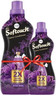 Softouch by Wipro 2X Royal Perfume Liquid Fabric Conditioner with Bergamot, Grapefruit & Jasmine