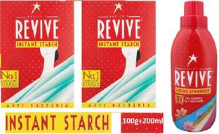 Revive Anti Bacterial Instant Starch Powder+Liquid Combo(100g+200ml) Fabric Stiffener