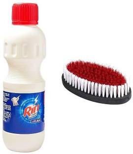 Rin Ala Fabric Whitener 200ml With Cloth Brush Fresh Fabric Whitener