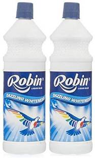 Robin Fabric Cleaner Liquid Blue 150 Ml Pack of 2 Classic, Jasmine, Fresh Fabric Whitener
