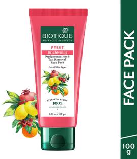 BIOTIQUE FRUIT Brightening Depigmentation & Tan Removal Face Pack