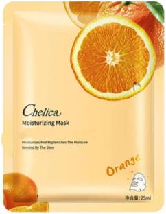 CHELICA KOREAN Softening & Smoothening ORANGE FACE MASK SHEET PACK OF 1