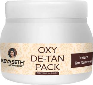KEYA SETH AROMATHERAPY Oxy De Tan Removal for Glowing&Lighting oil Control, Anti Acne&Pimples Blemishes Pigmentation De Tan pack for Face&Body-No Ammonia & Blech.
