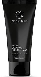 Khadi Men Activated Charcoal Peel off Mask with Green tea & Orange Peel Extract