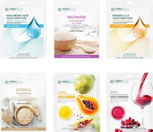 Mirabelle Fairness Facial Mask EX for Radiant Glow, Pack of 6