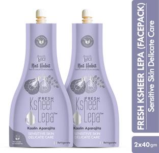 Nat Habit Kaolin Aparajita Lepa Face Mask For Women| Sensitive Skin & Delicate Care