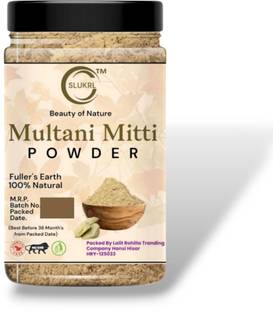 slukrl Pure Natural Multani Mitti Face Pack powder for Hair,face