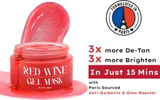 WILDGLOW Gel Face Mask for De-Tan, Open Pores Tightening & Dark Spots Removal