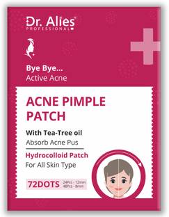 डॉ.एलाइज़ प्रोफेशनल Acne Pimple Patch | Hydrocolloid Waterproof Patches 72 N | Active Surface Acne